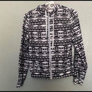 Black & white windbreaker